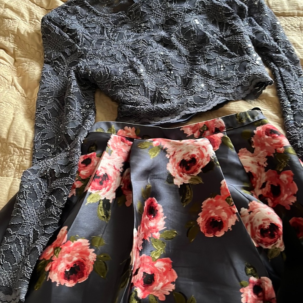 Two piece separate be party dress Darlan set - Picture 1 of 8